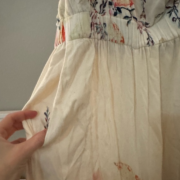 Free People Floral One-Shoulder Romper XS – Boho Summer Vintage FP - Picture 5 of 7